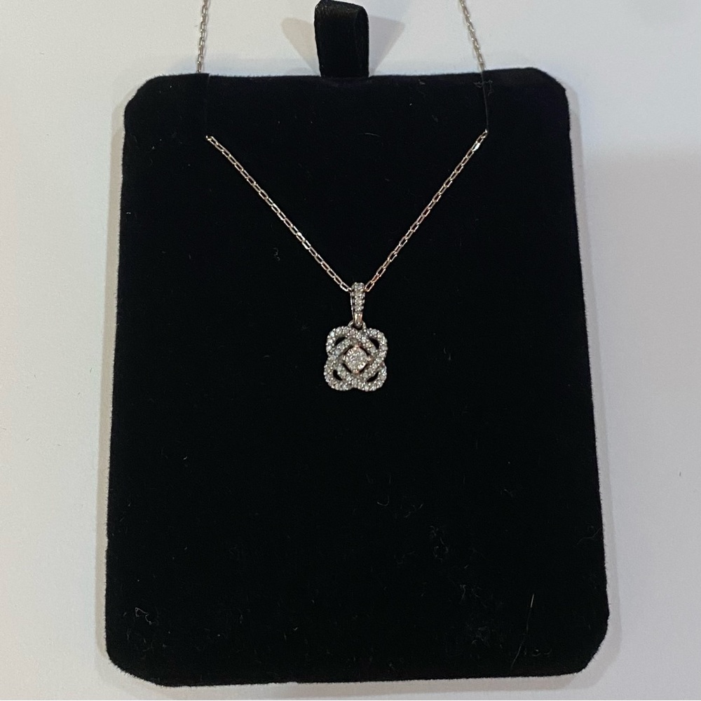 KAY JEWELERS NEW Center of Me Diamond 1/10 ct tw Sterling Silver 18” Necklace - Picture 4 of 9
